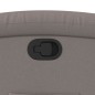 vidaXL Sillón reclinable elevable tela gris taupe