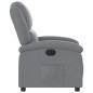 vidaXL Sillón reclinable eléctrico tela gris claro vidaXL Sillón reclinable eléctrico tela gris claro