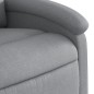 vidaXL Sillón reclinable eléctrico tela gris claro vidaXL Sillón reclinable eléctrico tela gris claro