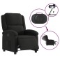 vidaXL Sillón reclinable eléctrico de tela negro vidaXL Sillón reclinable eléctrico de tela negro