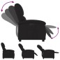 vidaXL Sillón reclinable eléctrico de tela negro vidaXL Sillón reclinable eléctrico de tela negro