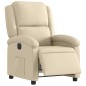 vidaXL Sillón reclinable eléctrico de tela crema vidaXL Sillón reclinable eléctrico de tela crema