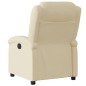 vidaXL Sillón reclinable eléctrico de tela crema vidaXL Sillón reclinable eléctrico de tela crema