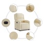 vidaXL Sillón reclinable eléctrico de tela crema vidaXL Sillón reclinable eléctrico de tela crema