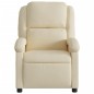 vidaXL Sillón reclinable eléctrico de tela crema vidaXL Sillón reclinable eléctrico de tela crema