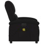 vidaXL Sillón reclinable de masaje eléctrico tela negro vidaXL Sillón reclinable de masaje eléctrico tela negro
