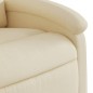 vidaXL Sillón reclinable de masaje eléctrico tela color crema vidaXL Sillón reclinable de masaje eléctrico tela color crema