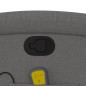 vidaXL Silla de masaje reclinable de pie de tela gris oscuro