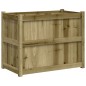 vidaXL Jardinera de madera de pino impregnada 90x50x70 cm vidaXL Jardinera de madera de pino impregnada 90x50x70 cm