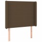 vidaXL Cabecero con LED de tela marrón oscuro 93x16x118/128 cm vidaXL Cabecero con LED de tela marrón oscuro 93x16x118/128 cm