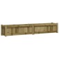 vidaXL Jardineras de exterior 2 unidades madera impregnada de pino