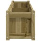 vidaXL Jardineras de exterior 2 unidades madera impregnada de pino