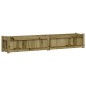 vidaXL Jardineras de exterior 2 unidades madera impregnada de pino
