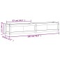 vidaXL Jardineras de exterior 2 unidades madera impregnada de pino