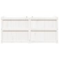 vidaXL Jardinera de madera maciza de pino blanca 150x50x70 cm