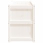 vidaXL Jardinera de madera maciza de pino blanca 150x50x70 cm