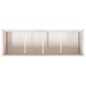 vidaXL Jardinera de madera maciza de pino blanca 150x50x70 cm
