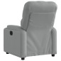 vidaXL Sillón reclinable eléctrico tela gris claro