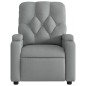 vidaXL Sillón reclinable eléctrico tela gris claro