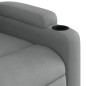vidaXL Sillón reclinable eléctrico tela gris claro