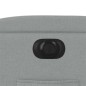 vidaXL Sillón reclinable eléctrico tela gris claro
