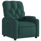 vidaXL Sillón reclinable eléctrico tela verde oscuro vidaXL Sillón reclinable eléctrico tela verde oscuro