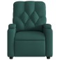 vidaXL Sillón reclinable eléctrico tela verde oscuro vidaXL Sillón reclinable eléctrico tela verde oscuro