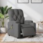 vidaXL Sillón reclinable de masaje eléctrico tela gris oscuro vidaXL Sillón reclinable de masaje eléctrico tela gris oscuro