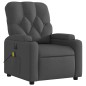 vidaXL Sillón reclinable de masaje eléctrico tela gris oscuro vidaXL Sillón reclinable de masaje eléctrico tela gris oscuro