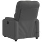 vidaXL Sillón reclinable de masaje eléctrico tela gris oscuro vidaXL Sillón reclinable de masaje eléctrico tela gris oscuro