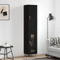 vidaXL Aparador de madera contrachapada negro 34,5x34x180 cm vidaXL Aparador de madera contrachapada negro 34,5x34x180 cm