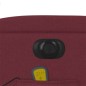 vidaXL Sillón de masaje reclinable eléctrico tela rojo tinto