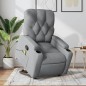 vidaXL Sillón de masaje reclinable de pie de tela gris claro vidaXL Sillón de masaje reclinable de pie de tela gris claro