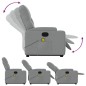 vidaXL Sillón de masaje reclinable de pie de tela gris claro vidaXL Sillón de masaje reclinable de pie de tela gris claro