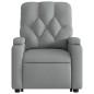 vidaXL Sillón de masaje reclinable de pie de tela gris claro vidaXL Sillón de masaje reclinable de pie de tela gris claro