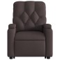 vidaXL Sillón reclinable elevable tela marrón oscuro vidaXL Sillón reclinable elevable tela marrón oscuro