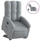 vidaXL Sillón eléctrico reclinable elevable de tela gris claro vidaXL Sillón eléctrico reclinable elevable de tela gris claro