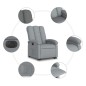 vidaXL Sillón eléctrico reclinable elevable de tela gris claro vidaXL Sillón eléctrico reclinable elevable de tela gris claro