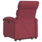 vidaXL Sillón eléctrico reclinable elevable de tela rojo tinto