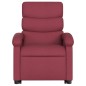 vidaXL Sillón eléctrico reclinable elevable de tela rojo tinto