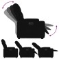 vidaXL Sillón eléctrico reclinable elevable de tela negro vidaXL Sillón eléctrico reclinable elevable de tela negro