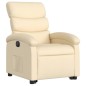 vidaXL Sillón eléctrico reclinable elevable de tela color crema vidaXL Sillón eléctrico reclinable elevable de tela color crema