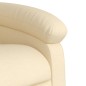 vidaXL Sillón eléctrico reclinable elevable de tela color crema vidaXL Sillón eléctrico reclinable elevable de tela color crema
