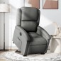 vidaXL Sillón eléctrico reclinable elevable de tela gris oscuro vidaXL Sillón eléctrico reclinable elevable de tela gris oscuro