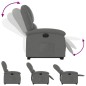 vidaXL Sillón eléctrico reclinable elevable de tela gris oscuro vidaXL Sillón eléctrico reclinable elevable de tela gris oscuro