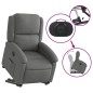 vidaXL Sillón eléctrico reclinable elevable de tela gris oscuro vidaXL Sillón eléctrico reclinable elevable de tela gris oscuro