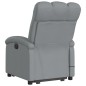 vidaXL Sillón de masaje eléctrico reclinable elevable tela gris claro vidaXL Sillón de masaje eléctrico reclinable elevable tela gris claro