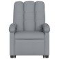 vidaXL Sillón de masaje eléctrico reclinable elevable tela gris claro vidaXL Sillón de masaje eléctrico reclinable elevable tela gris claro