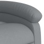 vidaXL Sillón de masaje eléctrico reclinable elevable tela gris claro vidaXL Sillón de masaje eléctrico reclinable elevable tela gris claro