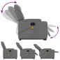 vidaXL Sillón de masaje eléctrico reclinable elevable tela gris oscuro vidaXL Sillón de masaje eléctrico reclinable elevable tela gris oscuro